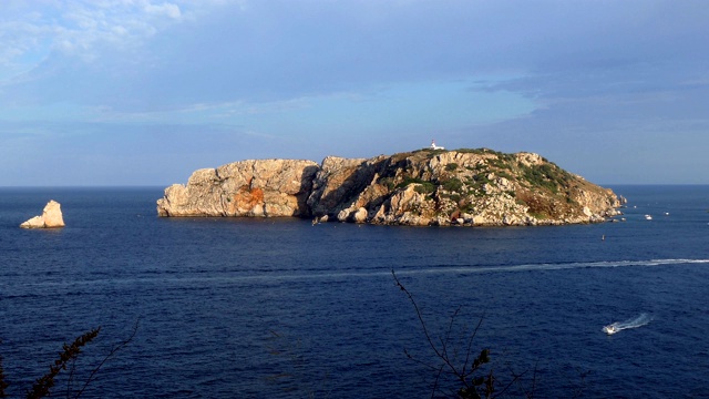 “Medas”岛在“COSTA BRAVA”，西班牙加泰罗尼亚。时间流逝。视频素材