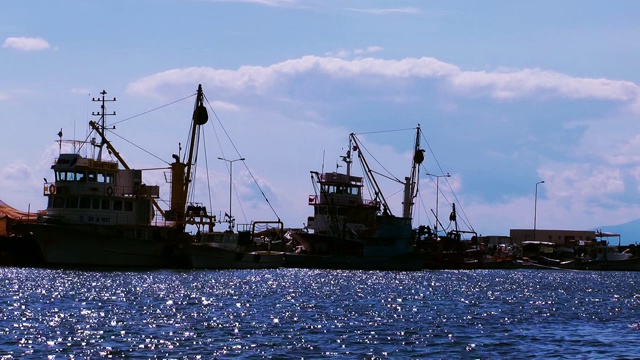 码头海洋假日海景概念视频素材