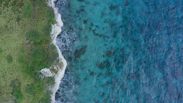 鸟瞰图的加勒比海和海滩库拉索视频素材