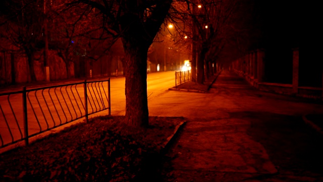 夜晚的城市道路视频素材