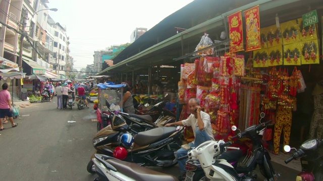 胡志明的街景。越南视频素材