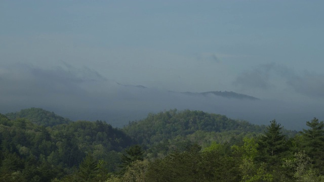 大烟山-晨云时间流逝视频素材