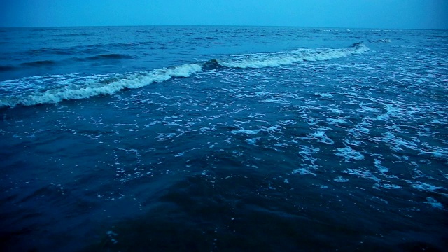 波涛汹涌的海面1视频素材