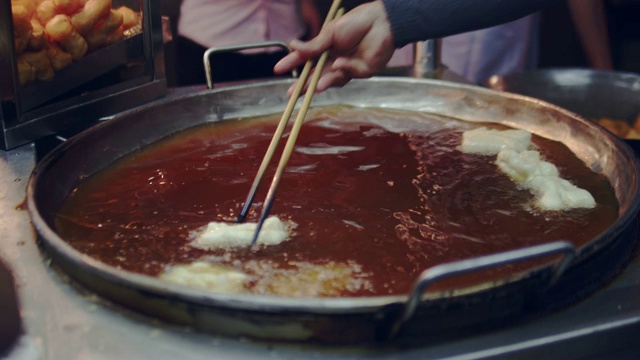 油炸doughstick视频素材