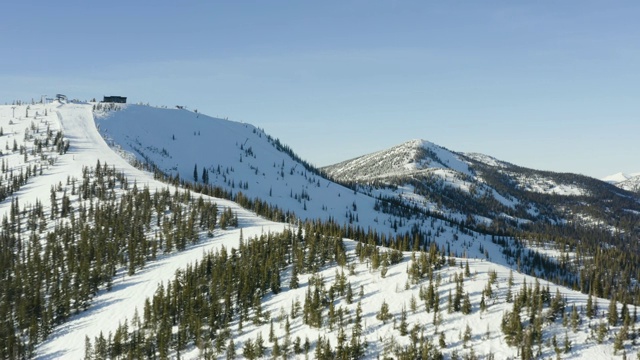 施韦策·爱达荷滑雪塞尔柯克山视频素材