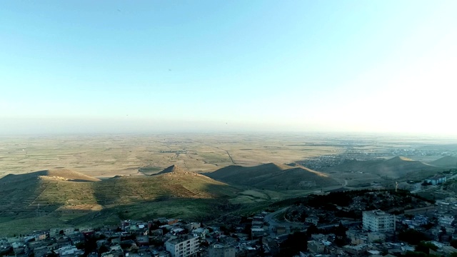 Mardin平原鸟瞰图视频素材