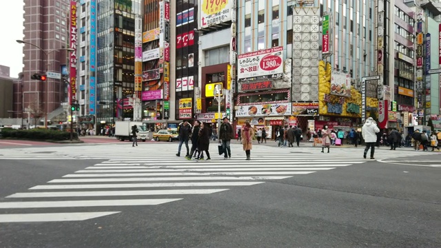 日本东京新宿的歌舞伎町视频素材