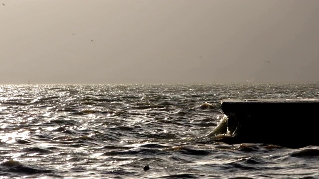 海滨海滩海景假日概念视频素材