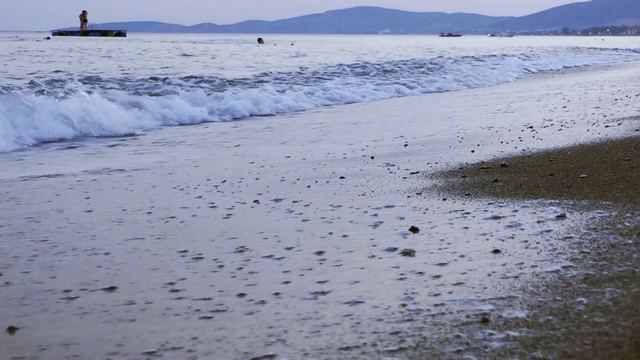 海滨海滩海景假日概念视频素材