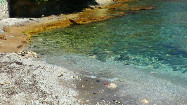 海滨海滩海景假日概念视频素材