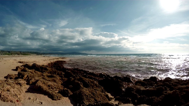 海滨海滩海景假日概念视频素材