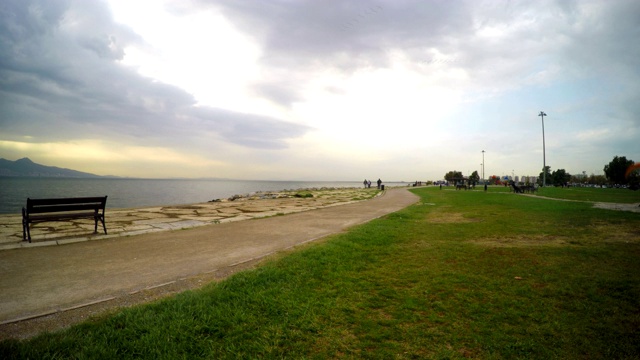 海滨海滩海景假日概念视频素材