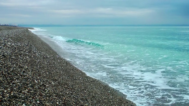 海滨海滩海景假日概念视频素材