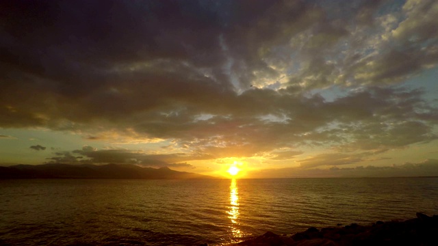 海滨海滩海景假日概念视频素材