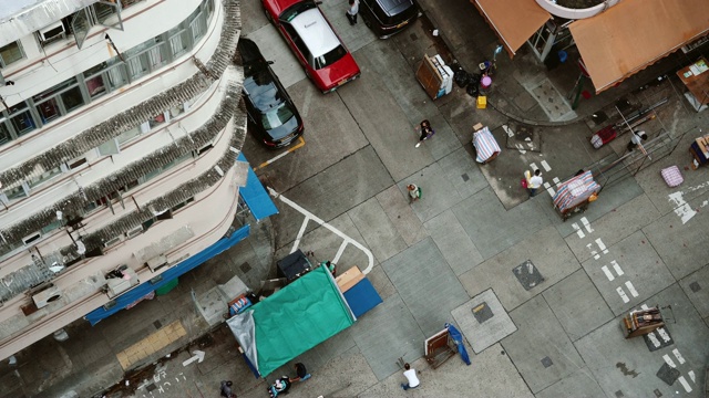 香港街景鸟瞰图视频素材