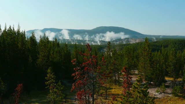 黄石公园的火山视频素材