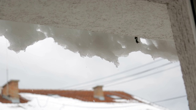 雪融化视频素材