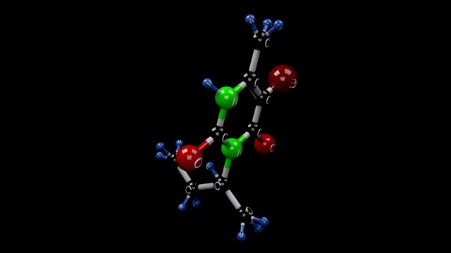 除草定分子。视频素材