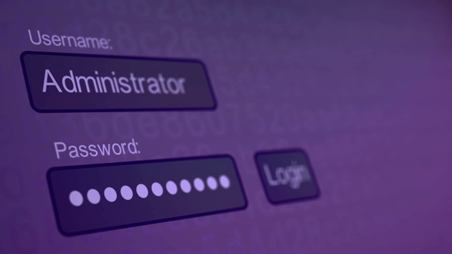 登录用户界面视频素材
