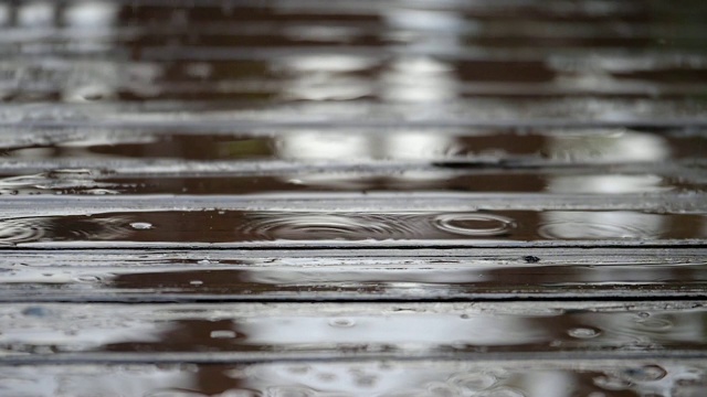 雨滴的慢动作视频素材