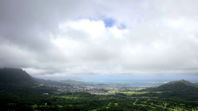 美国夏威夷瓦胡岛白天景观视频素材