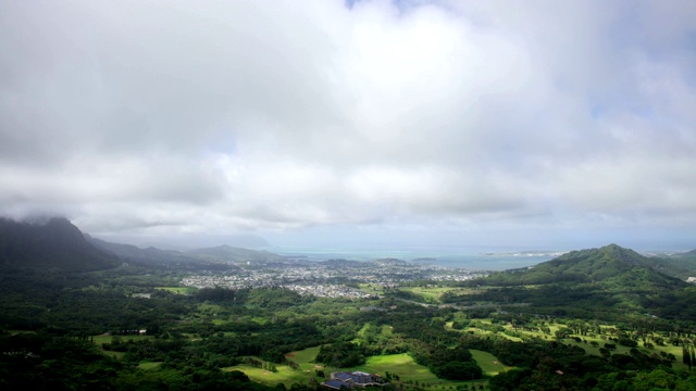 美国夏威夷瓦胡岛白天景观视频素材