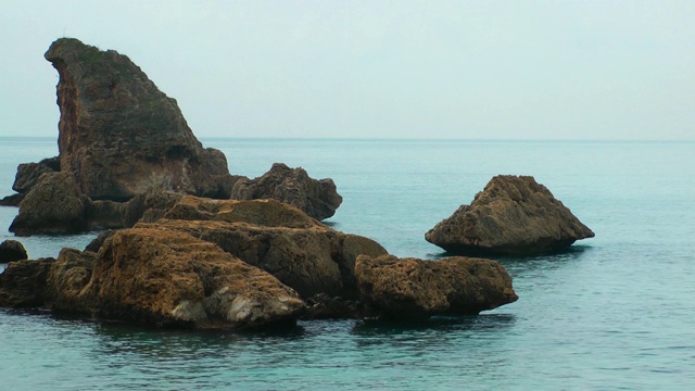 海边的石头视频素材