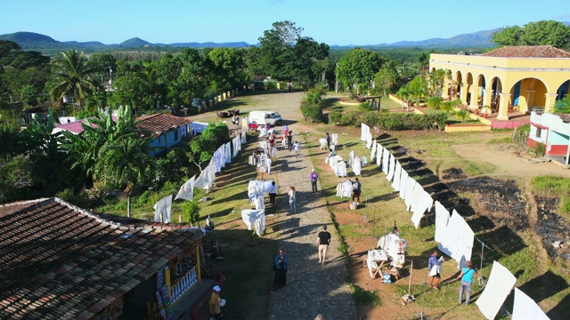 Manaca Iznaga塔，从塔顶俯瞰，特立尼达，Sancti Spiritus，古巴视频素材