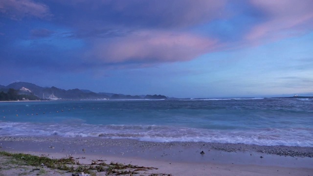 海滩亚齐灯视频素材