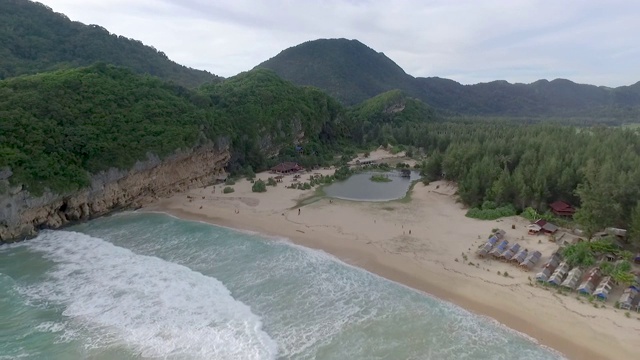 海滩亚齐灯视频素材