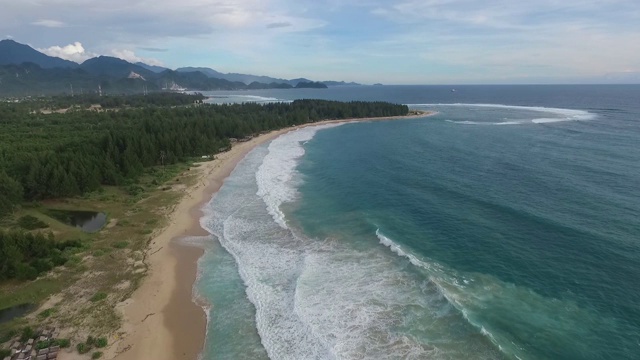 海滩亚齐灯视频素材