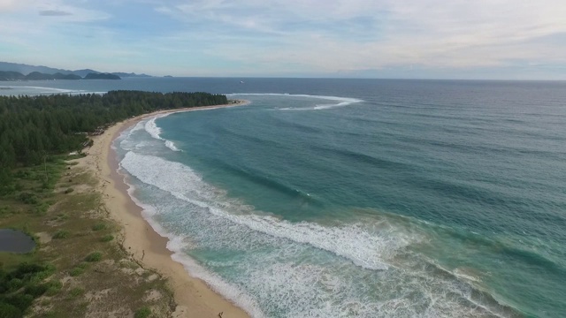 海滩亚齐灯视频素材