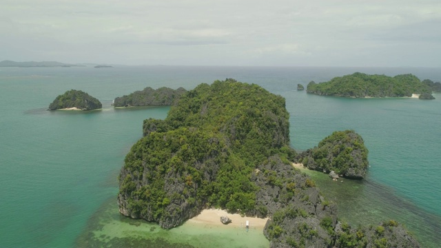 卡拉莫群岛海景，卡马里纳斯苏尔，菲律宾视频素材