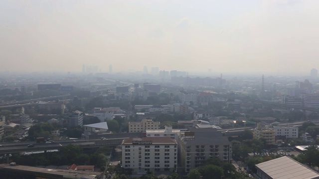 泰国曼谷的空气污染危机状况视频下载