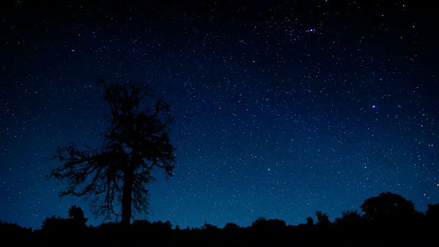 风景与星星在动视频素材