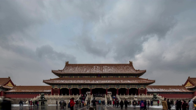 4K-Time lapse -紫禁城-北京，中国视频素材