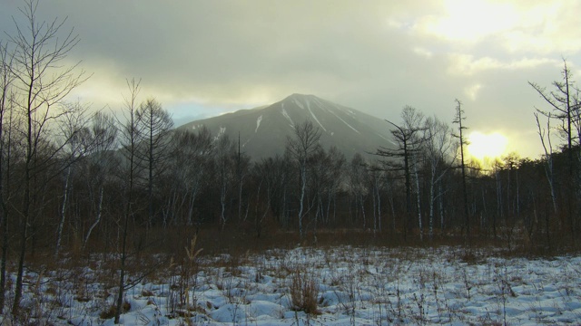 Mt.nantai冬天视频素材