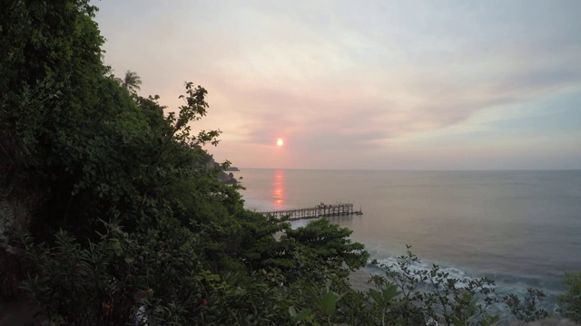 巴厘岛美丽的日落视频素材