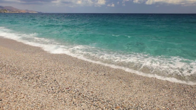 美丽的Los Muertos海滩，在Cabo de Gata-Níjar自然公园，西班牙视频素材