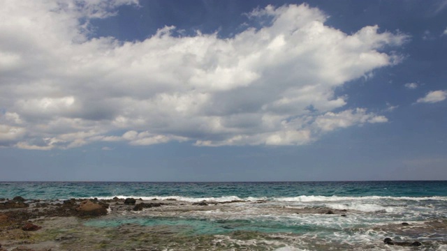 美丽的Los Muertos海滩，在Cabo de Gata-Níjar自然公园，西班牙视频素材