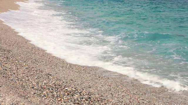 美丽的Los Muertos海滩，在Cabo de Gata-Níjar自然公园，西班牙视频素材