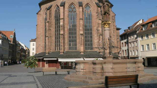 圣神教堂(德语:Heiliggeistkirche)，德国海德堡视频素材