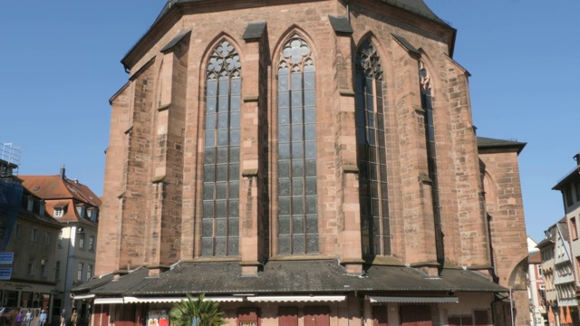 圣神教堂(德语:Heiliggeistkirche)，德国海德堡视频素材