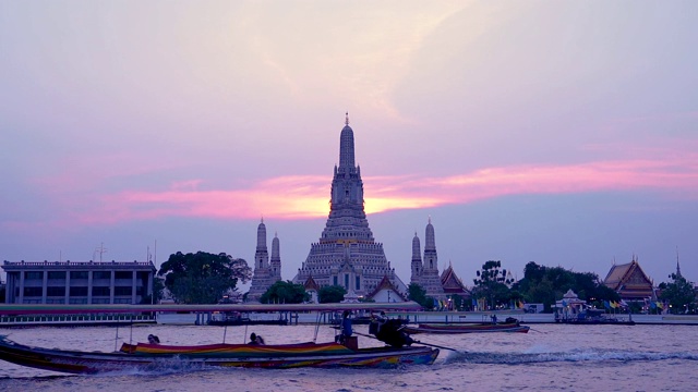 泰国曼谷Wat arun temple视频素材