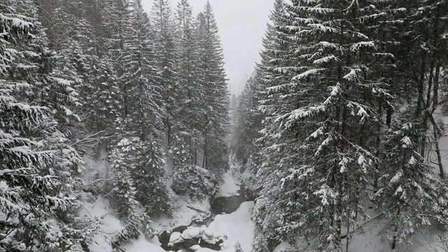 瀑布在山视频素材