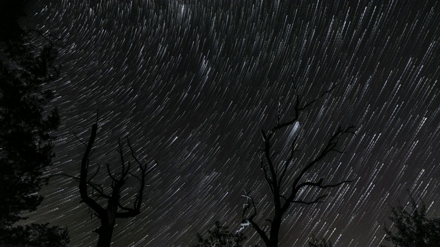 星星在夜空中划过视频素材