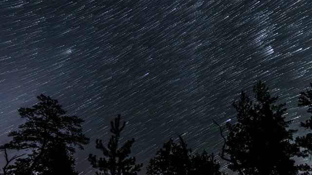 星星在夜空中划过视频素材