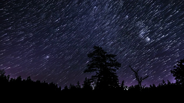 星星在夜空中划过视频素材