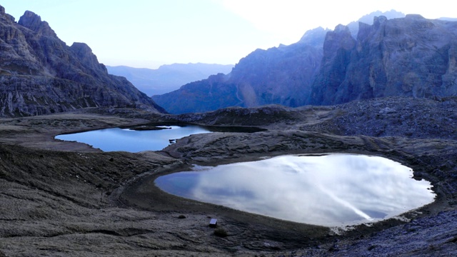 意大利Dolomites, Lavaredo的三座山峰视频素材