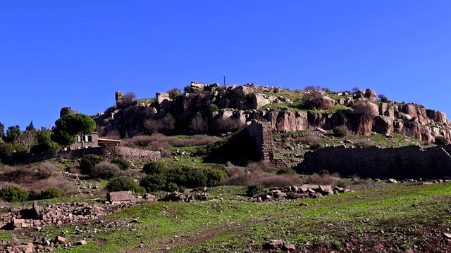 阿索斯(Behramkale)，古卫城遗址，土耳其，Canakkale视频素材